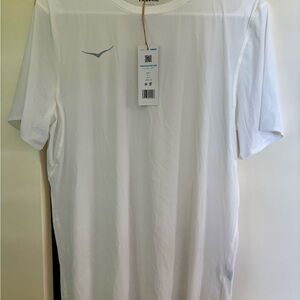 Hoka One One White Short Sleeve Men's Tee